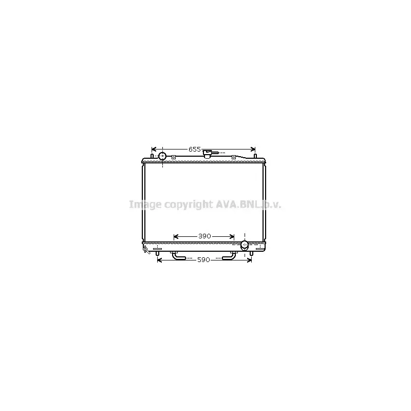 Radiateur, refroidissement du moteur AVA QUALITY COOLING MT2170