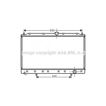 Radiateur, refroidissement du moteur AVA QUALITY COOLING