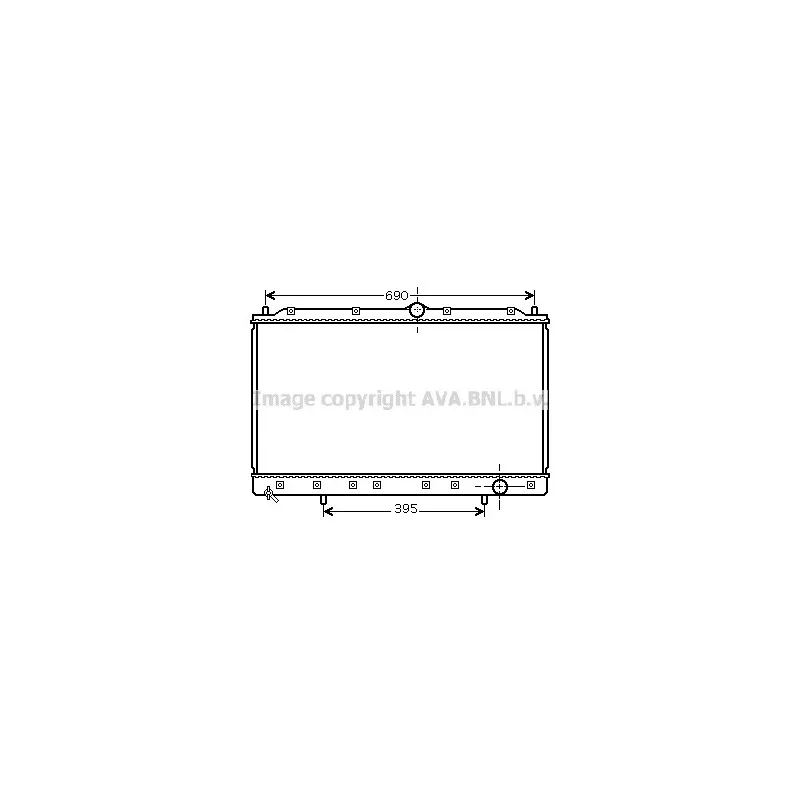 Radiateur, refroidissement du moteur AVA QUALITY COOLING MT2175