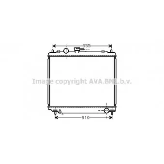 Radiateur, refroidissement du moteur AVA QUALITY COOLING MT2181