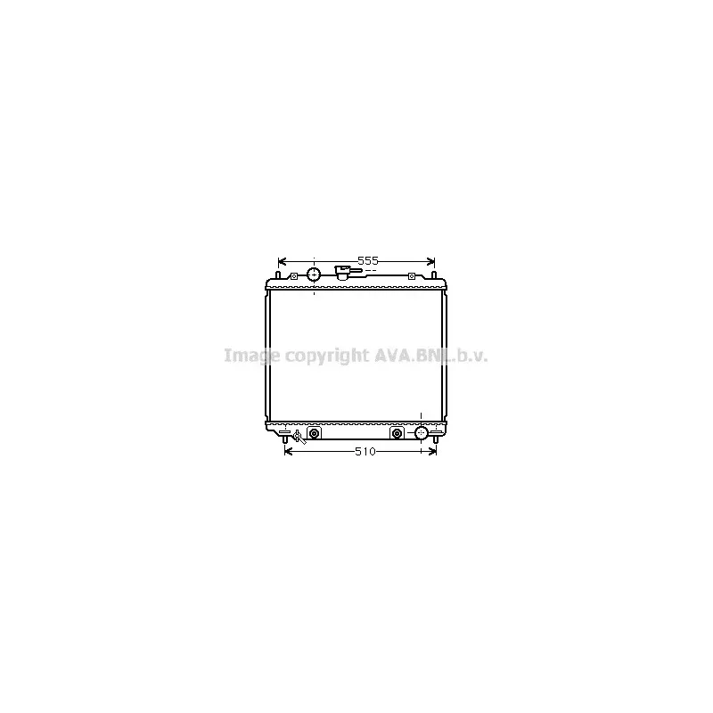 Radiateur, refroidissement du moteur AVA QUALITY COOLING MT2182