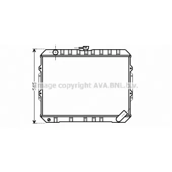 Radiateur, refroidissement du moteur AVA QUALITY COOLING
