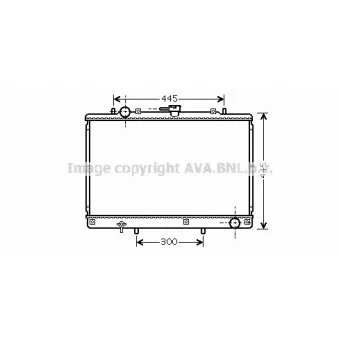 Radiateur, refroidissement du moteur AVA QUALITY COOLING MT2188