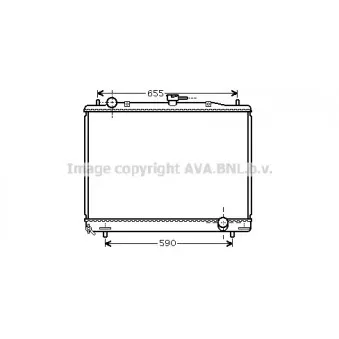 Radiateur, refroidissement du moteur AVA QUALITY COOLING MT2193