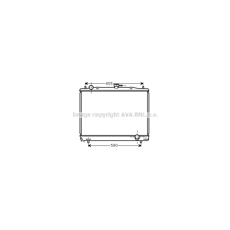 Radiateur, refroidissement du moteur AVA QUALITY COOLING MT2193