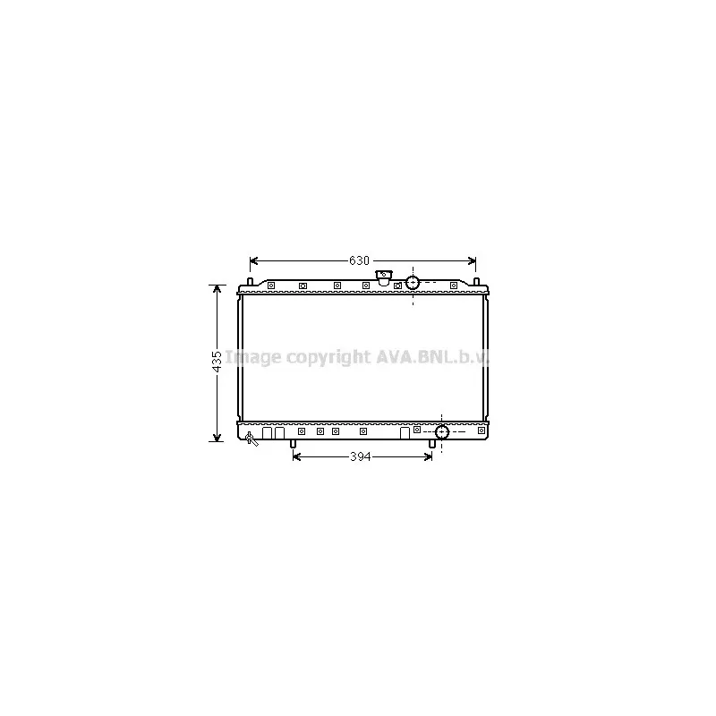 Radiateur, refroidissement du moteur AVA QUALITY COOLING MT2237