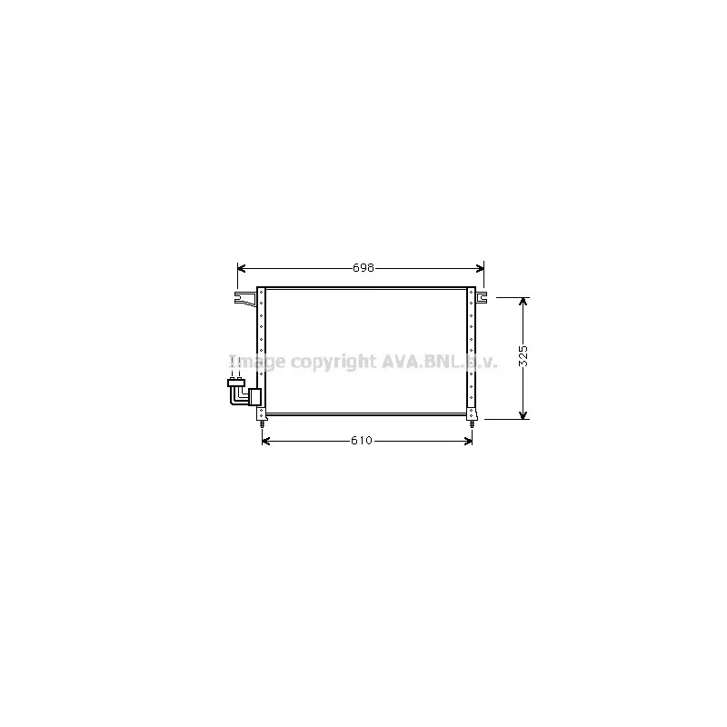 Condenseur, climatisation AVA QUALITY COOLING MT5092