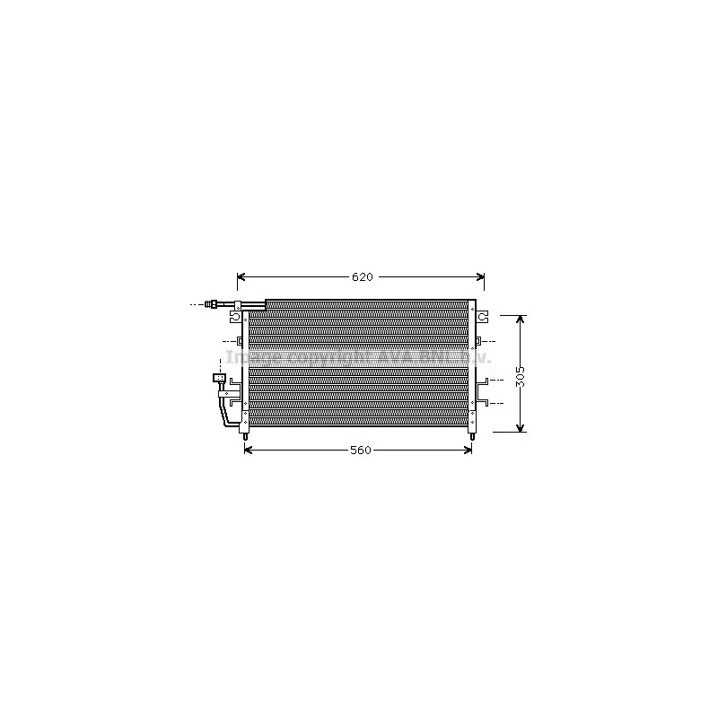 Condenseur, climatisation AVA QUALITY COOLING MT5096