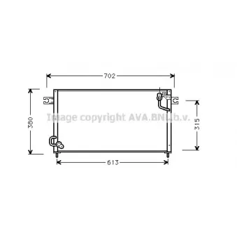 Condenseur, climatisation AVA QUALITY COOLING MT5124
