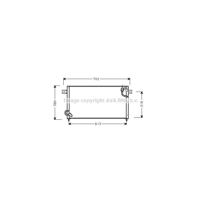 Condenseur, climatisation AVA QUALITY COOLING MT5124