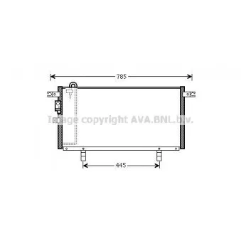 Condenseur, climatisation AVA QUALITY COOLING MT5211D