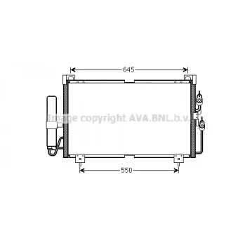 Condenseur, climatisation AVA QUALITY COOLING MT5213D