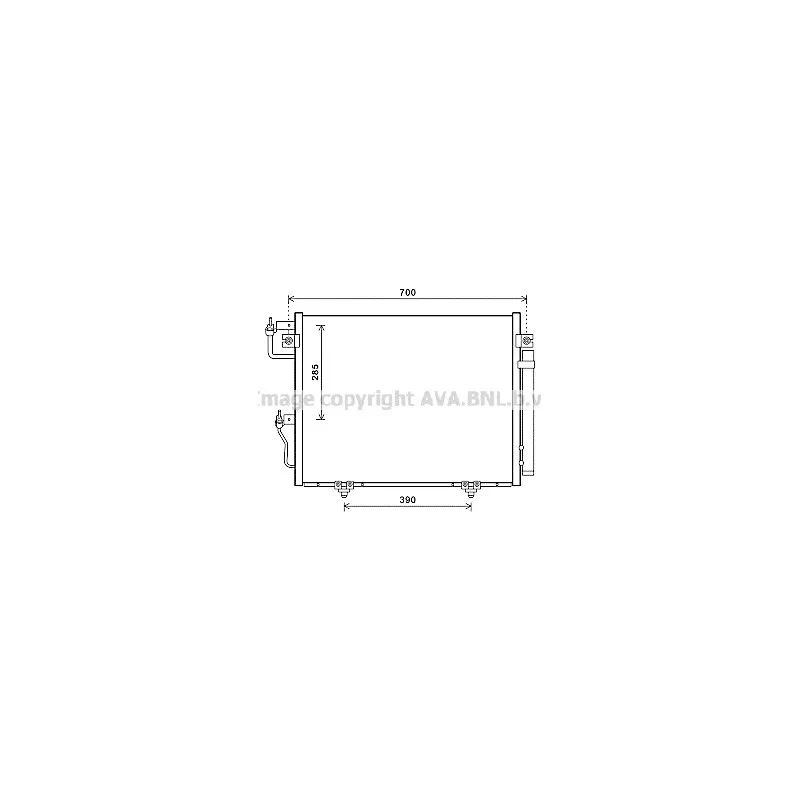 Condenseur, climatisation AVA QUALITY COOLING MT5231D