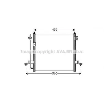 Condenseur, climatisation AVA QUALITY COOLING MT5239D
