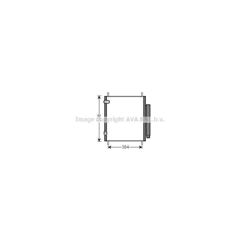 Condenseur, climatisation AVA QUALITY COOLING MT5244