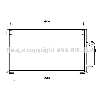 Condenseur, climatisation AVA QUALITY COOLING MT5245