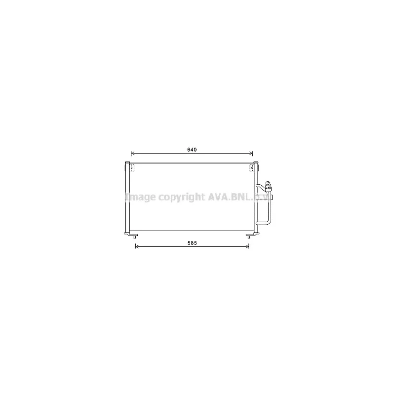 Condenseur, climatisation AVA QUALITY COOLING MT5245