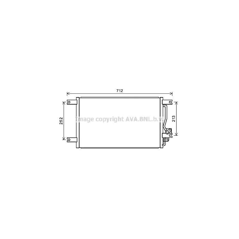 Condenseur, climatisation AVA QUALITY COOLING MT5248