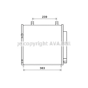 Condenseur, climatisation AVA QUALITY COOLING MT5251D