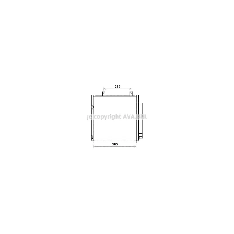 Condenseur, climatisation AVA QUALITY COOLING MT5251D