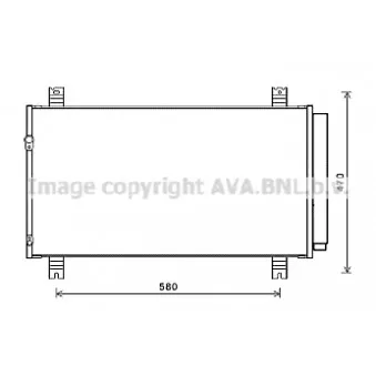 Condenseur, climatisation AVA QUALITY COOLING MT5258D