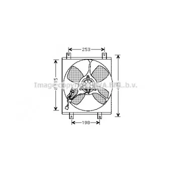Ventilateur, refroidissement du moteur AVA QUALITY COOLING