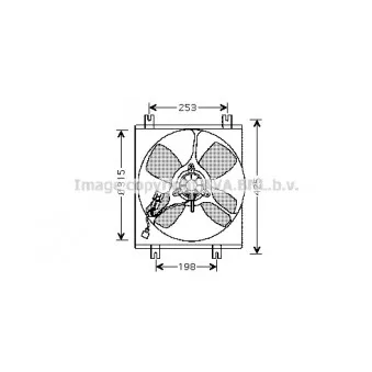 Ventilateur, refroidissement du moteur AVA QUALITY COOLING