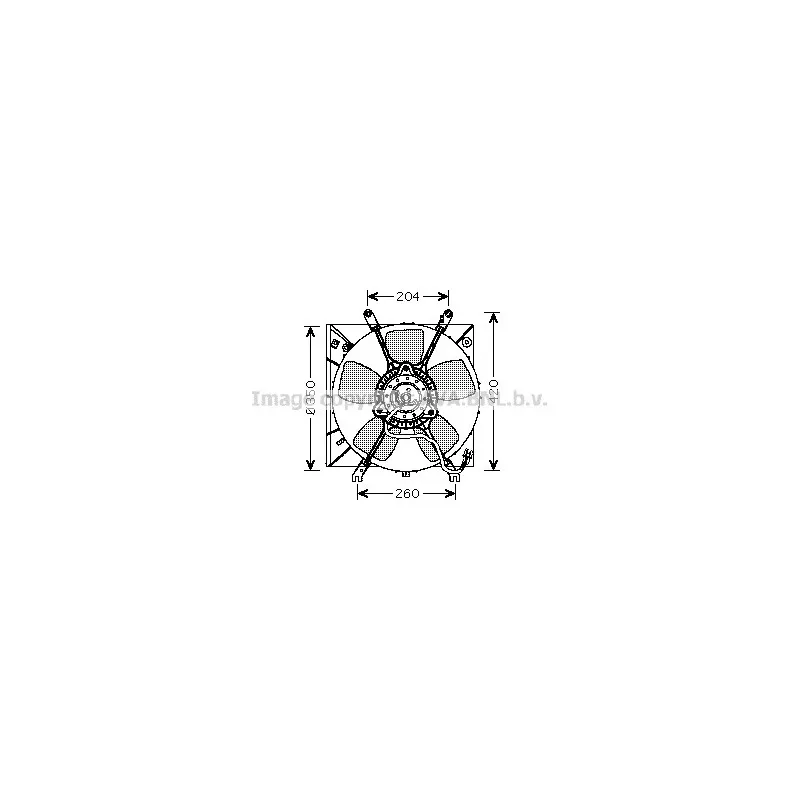 Ventilateur, refroidissement du moteur AVA QUALITY COOLING MT7506