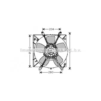 Ventilateur, refroidissement du moteur AVA QUALITY COOLING MT7507