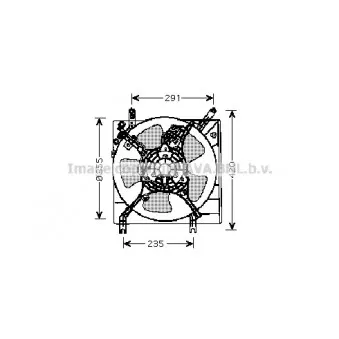 Ventilateur, refroidissement du moteur AVA QUALITY COOLING MT7508