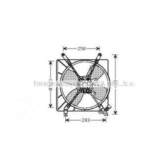 Ventilateur, refroidissement du moteur AVA QUALITY COOLING MT7510