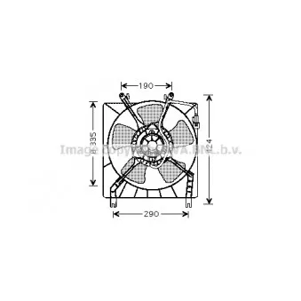 Ventilateur, refroidissement du moteur AVA QUALITY COOLING MT7511