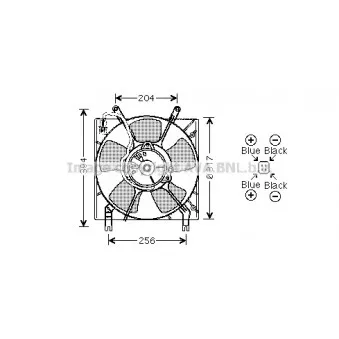 Ventilateur, refroidissement du moteur AVA QUALITY COOLING