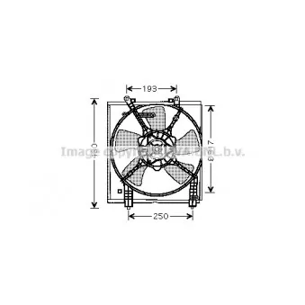 Ventilateur, refroidissement du moteur AVA QUALITY COOLING MT7517