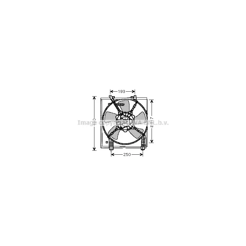 Ventilateur, refroidissement du moteur AVA QUALITY COOLING MT7517