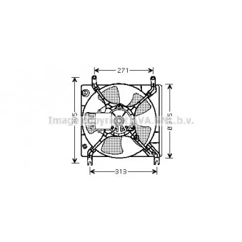 Ventilateur, refroidissement du moteur AVA QUALITY COOLING