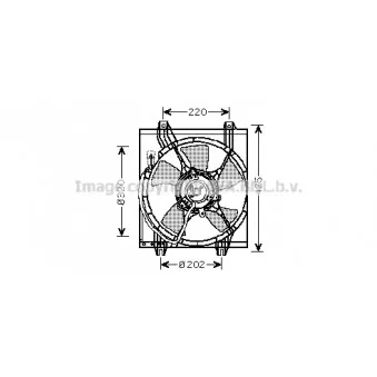 Ventilateur, refroidissement du moteur AVA QUALITY COOLING
