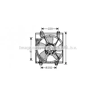 Ventilateur, refroidissement du moteur AVA QUALITY COOLING