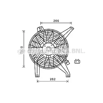 Ventilateur, refroidissement du moteur AVA QUALITY COOLING MT7528