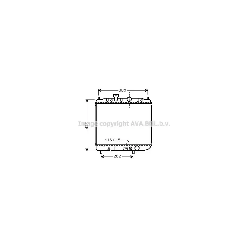 Radiateur, refroidissement du moteur AVA QUALITY COOLING MTA2036
