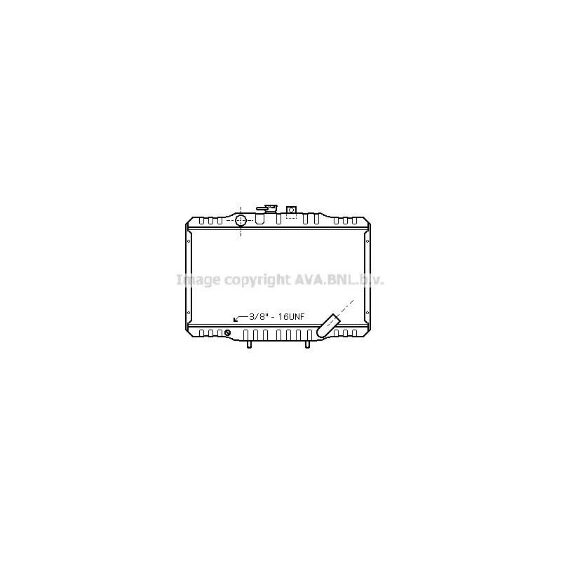 Radiateur, refroidissement du moteur AVA QUALITY COOLING MTA2062