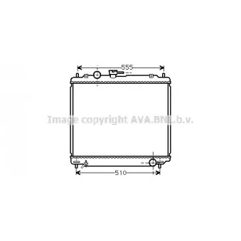 Radiateur, refroidissement du moteur AVA QUALITY COOLING MTA2109