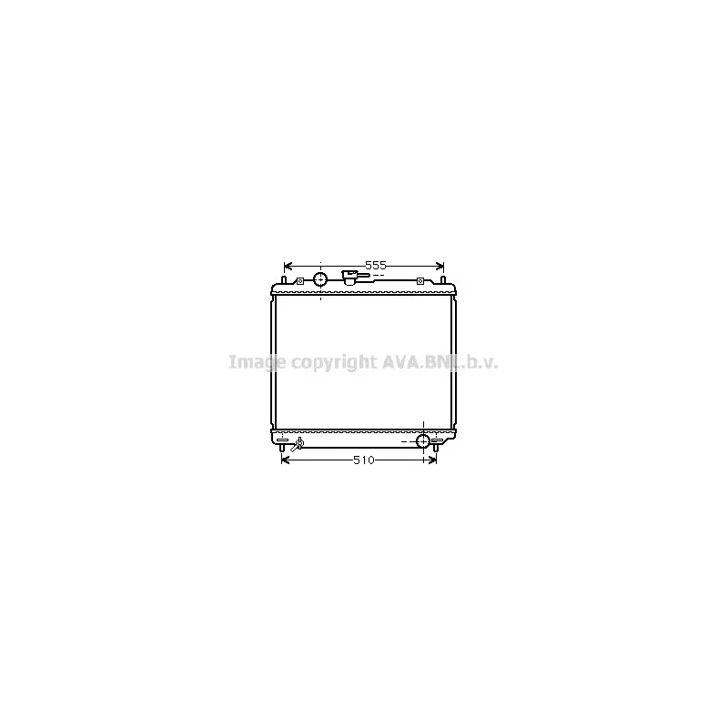 Radiateur, refroidissement du moteur AVA QUALITY COOLING MTA2109