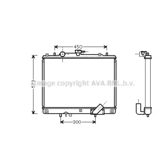 Radiateur, refroidissement du moteur AVA QUALITY COOLING