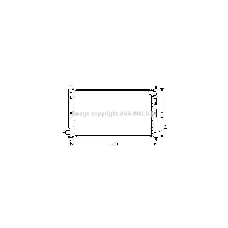 Radiateur, refroidissement du moteur AVA QUALITY COOLING MTA2207