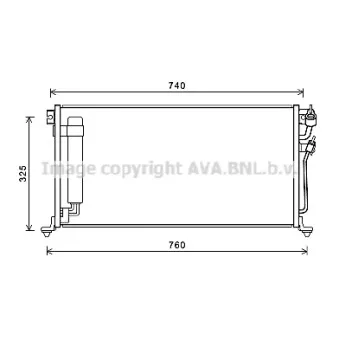 Condenseur, climatisation AVA QUALITY COOLING MTA5220D
