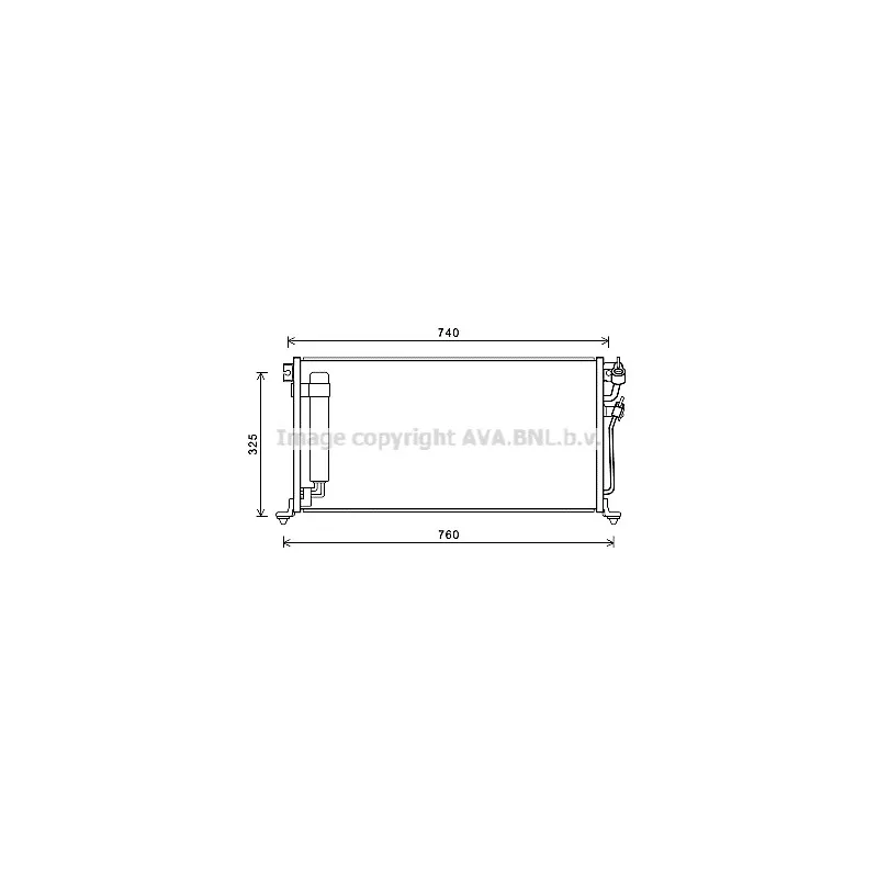 Condenseur, climatisation AVA QUALITY COOLING MTA5220D