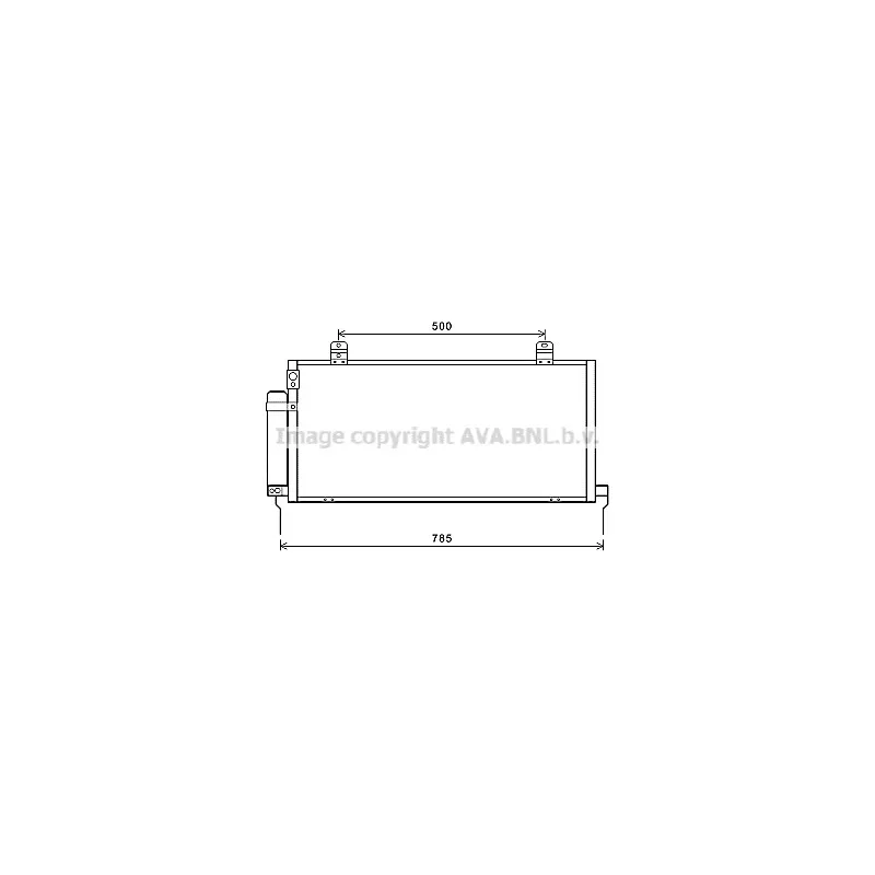 Condenseur, climatisation AVA QUALITY COOLING MTA5221D