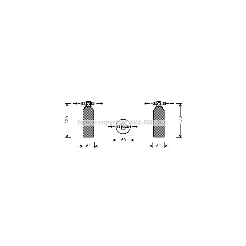 Filtre déshydratant, climatisation AVA QUALITY COOLING MTD155