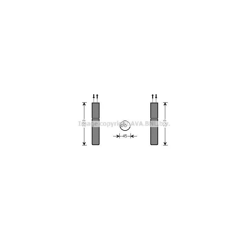 Filtre déshydratant, climatisation AVA QUALITY COOLING MTD233